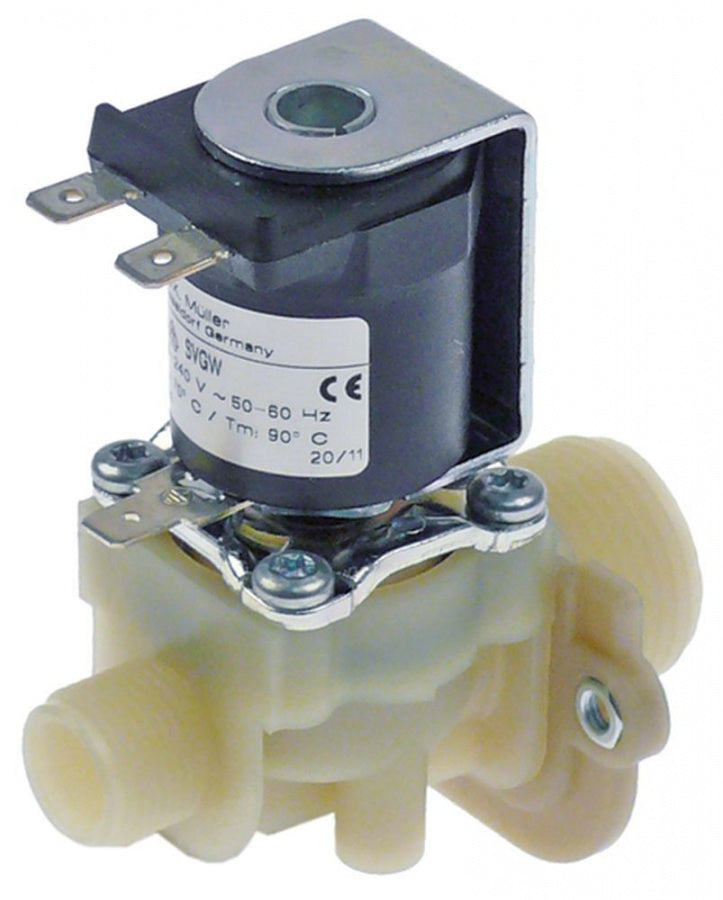 Electrovalva  MULLER, 230 V, intrare 3/4", iesire 3/8" mm, t.max. 90°C, DN 10 - 370715