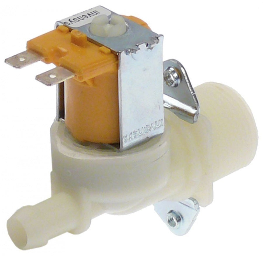 solenoid valve single straight 24 V voltage AC/DC inlet 3/4" outlet 11,5 mm DN10 Invensys plastic