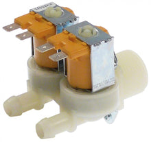 solenoid valve double straight 24V AC inlet ¾" outlet 11,5mm t.max. 90°C plastic Invensys