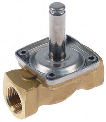 solenoid valve brass 2-ways inlet 3/4" IT outlet 3/4" IT L 90mm without coil t.max. 90°C - 370725