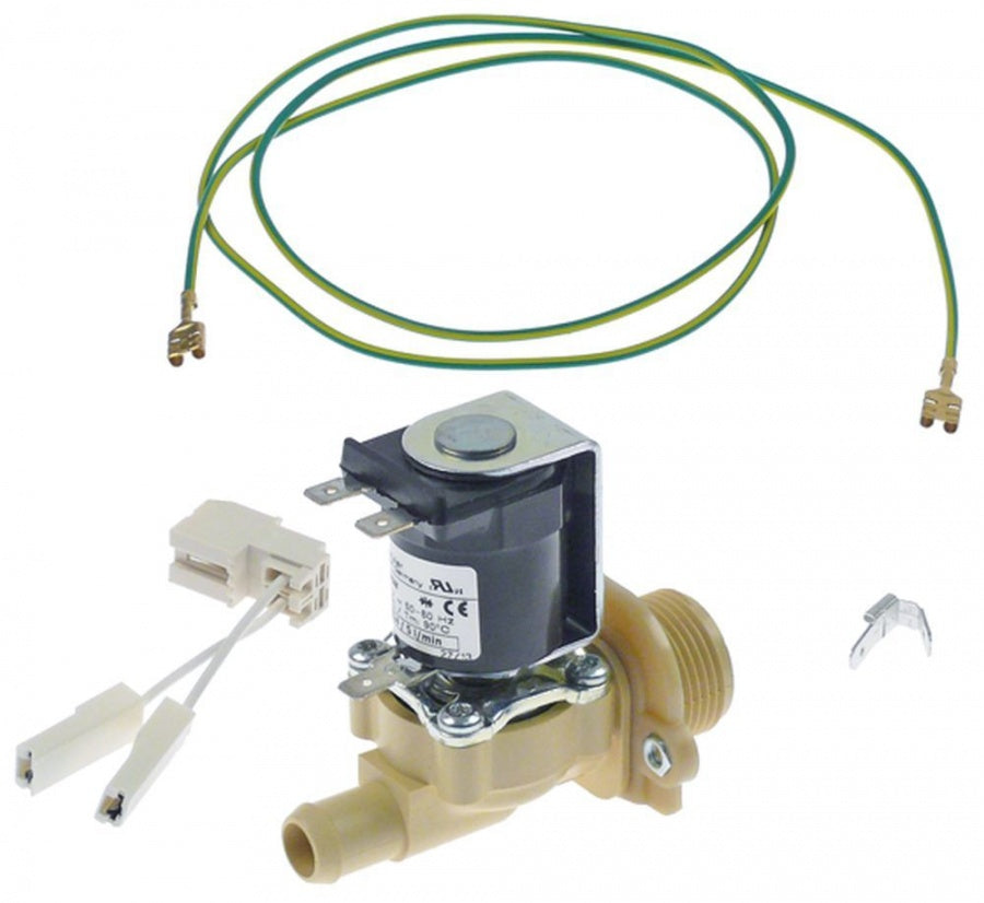 solenoid valve kit straight 230V AC inlet ¾" outlet 14,5mm input 8l/min DN10 t.max. 90°C MULLER