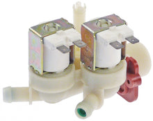 solenoid valve 3-fold straight 230V AC inlet ¾" outlet 11,5mm t.max. 90°C TP plastic