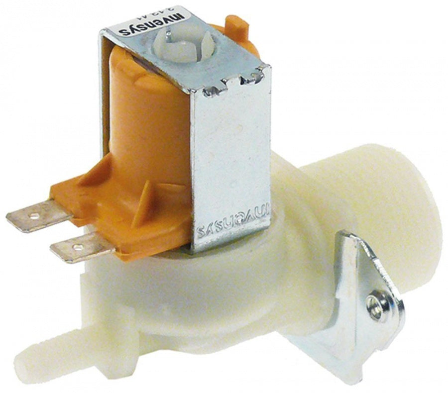 solenoid valve single straight 24V AC/DC inlet ¾" outlet 6mm Invensys plastic