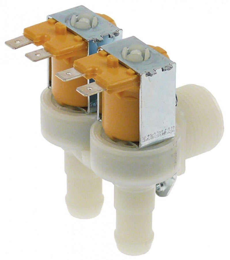 Electrovalva dubla 24 V,  AC, intrae ¾", iesire 14,5 mm, plastic, Invensys - 370754