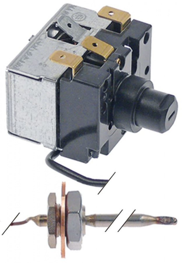 Termostat de siguranta 350°C, 1CO, 2,5 A, senzor ø 5 mm, L 48 mm, fir capilar 950 mm - 370763
