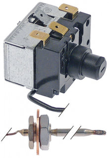 Termostat de siguranta 350°C, 1CO, 2,5 A, senzor ø 5 mm, L 48 mm, fir capilar 950 mm - 370763