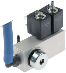 solenoid valve assembly 24 VAC inlet 1/2" outlet 7,5mm 2 coils coil type VA12 1/2" MJ