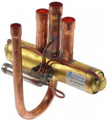 reversing valve 4-way Ranco type V2-408060200 inlet 1/2" (12,84mm) outlet 3/8" (9,67mm)