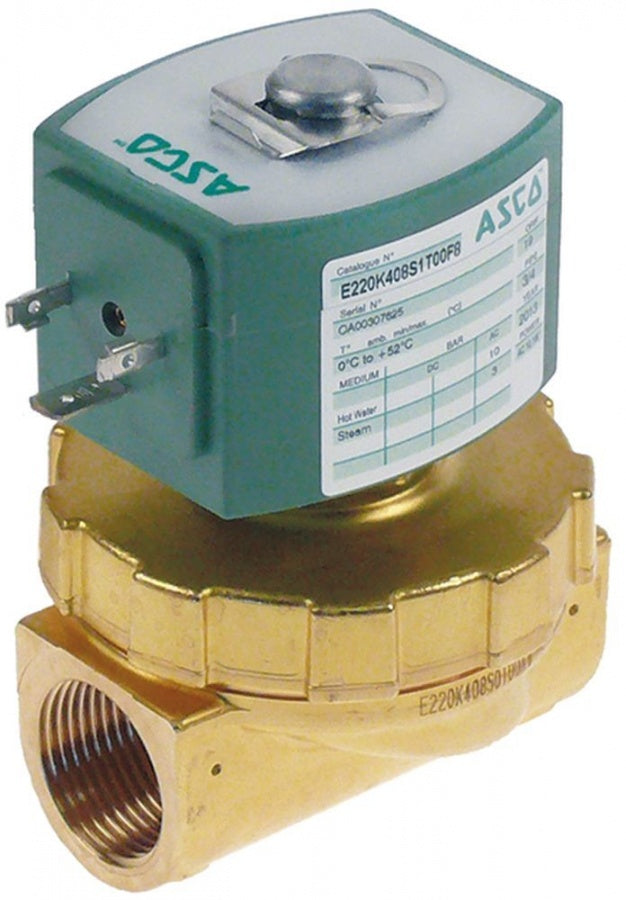 solenoid valve 2 -ways 230 VAC connection 3/4" L 72 mm Asco coil type 238613-059 50 Hz
