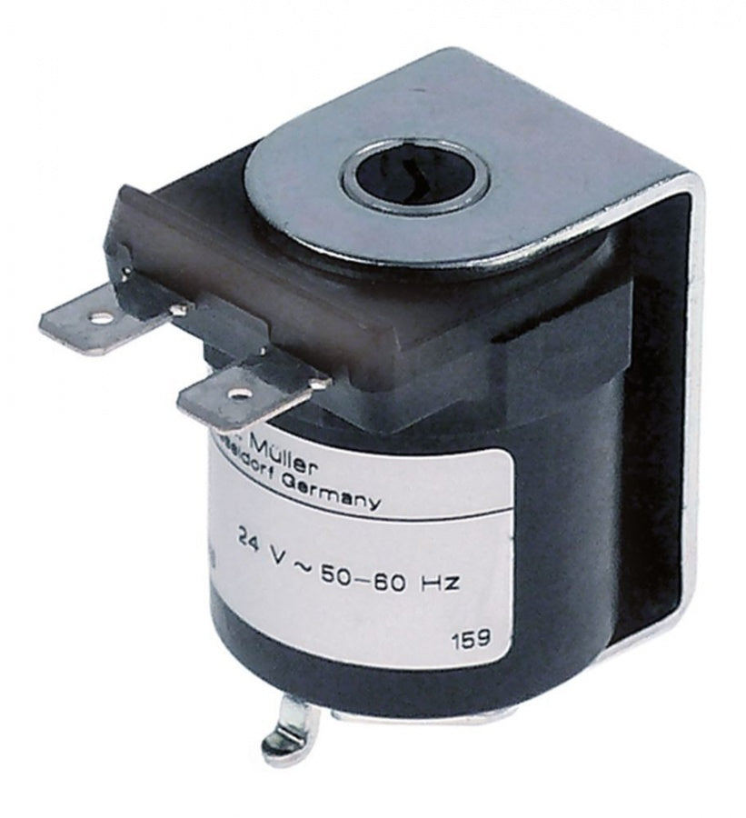 Bobina electrovalva Muller 24 V CA, 50/60 Hz, conectori 6,3 mm - 371037