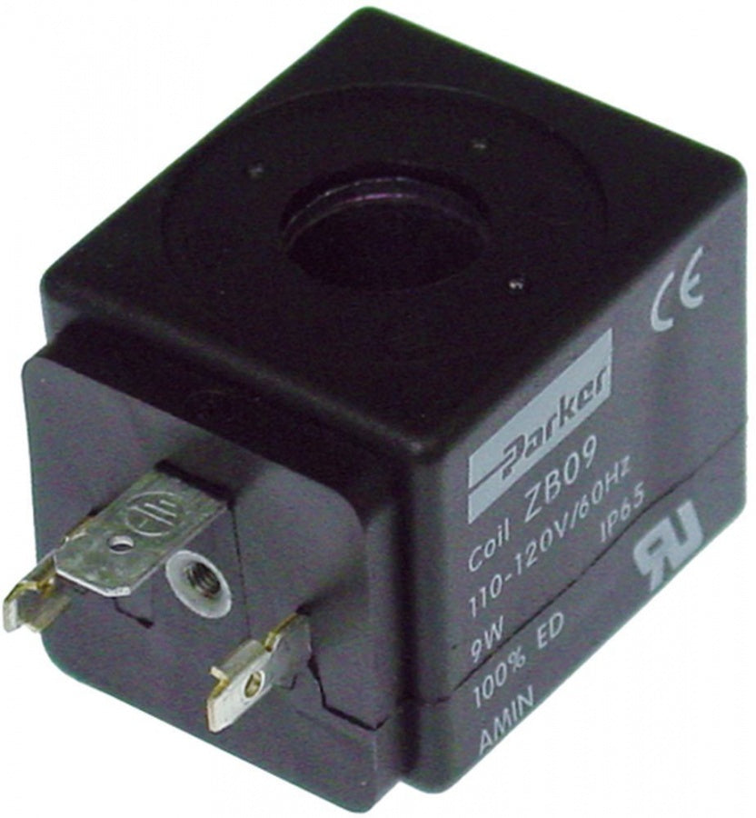 Bobina electrovalva 110 V, CA, 9 VA, 60 Hz, tip ZB09UL, montare ø 14 mm - 371082