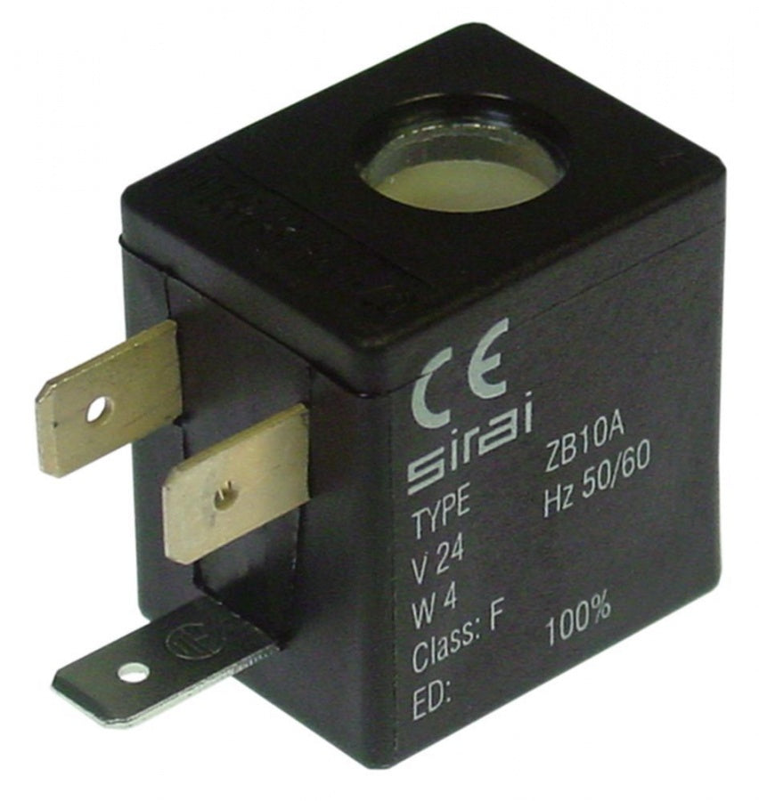 Bobina electrovalva Sirai ZB10A, 24VCA, 4W, int. ø 10 mm -  371086