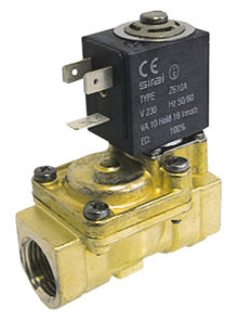 Electrovalva SIRAI  2 cai, 230 V, racord 1/2, L 66 mm, deschidere nominala 13,5 mm - 371096