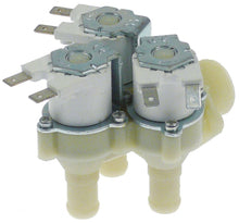 solenoid valve 3-fold angled 24V AC inlet ¾" outlet 14,5mm t.max. 60°C RPE plastic