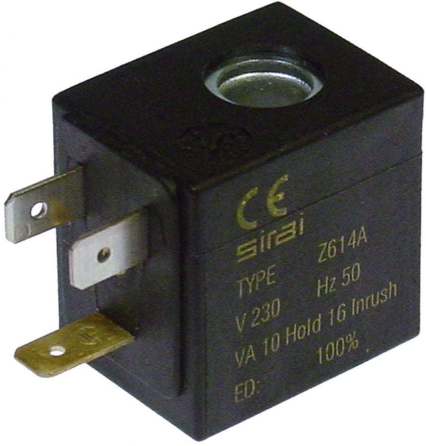 Bobina electrovalva Sirai, 230V, tip bobina Z614A, interior ø 10 mm - 371159