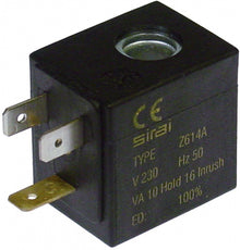 Bobina electrovalva Sirai, 230V, tip bobina Z614A, interior ø 10 mm - 371159