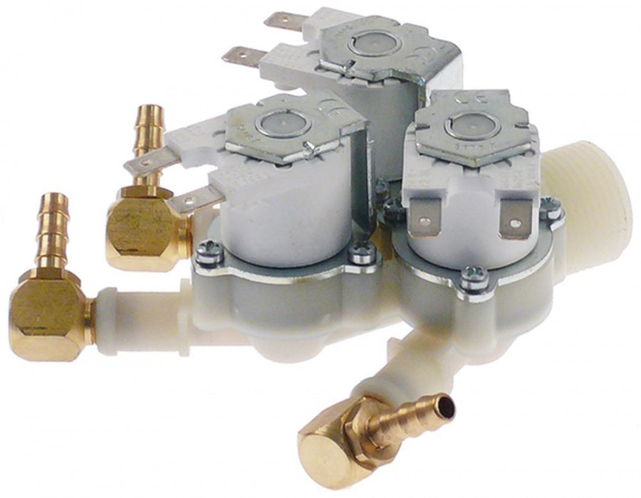 Electrovalva tripla dreapta 24 V, intrare 3/4", iesire 6,5 mm, DN10 - 371227