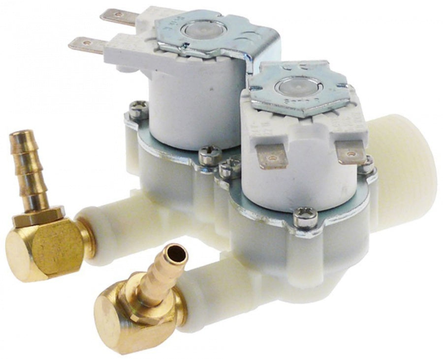 Electrovalva dubla dreapta 24 V, intrare 3/4", iesire 6,5 mm - 371228