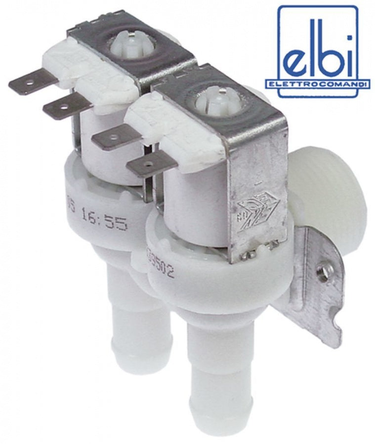 Electrovalva dubla unghiulara 230 V, intrare 3/4", iesire 14 mm, deschidere nominala DN10, ELBI - 373020