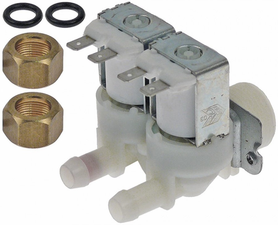 Electrovalva dubla 230 V, intrare 3/4", iesire 11,5 mm, reductie 10-12l/min - 374000