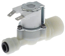Electrovalva dreapta 230V, intrare 3/4", iesire racord rapid 8 mm, reductie intrare 10-12 l/min., t.max. 60°C, ciclu lucru 100% - 374012