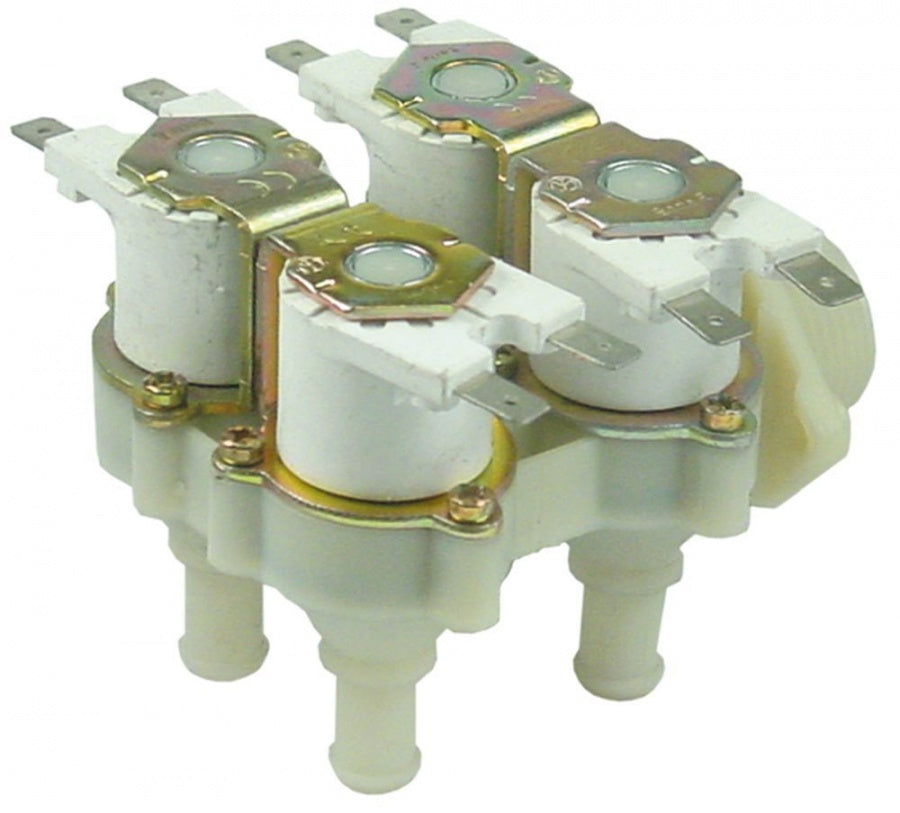 Electrovalva plastic 230V, intrare ¾", iesire 11,5mm, deschidere nominala DN10, RPE, cuadruplu - 374027