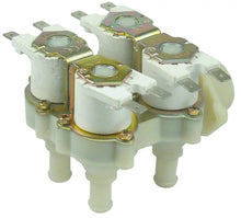 Electrovalva plastic 230V, intrare ¾", iesire 11,5mm, deschidere nominala DN10, RPE, cuadruplu - 374027