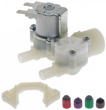 Electrovalva cu 2 iesiri, 230 V, intrare 3/4" mm, iesire 10 mm, plastic - 374032