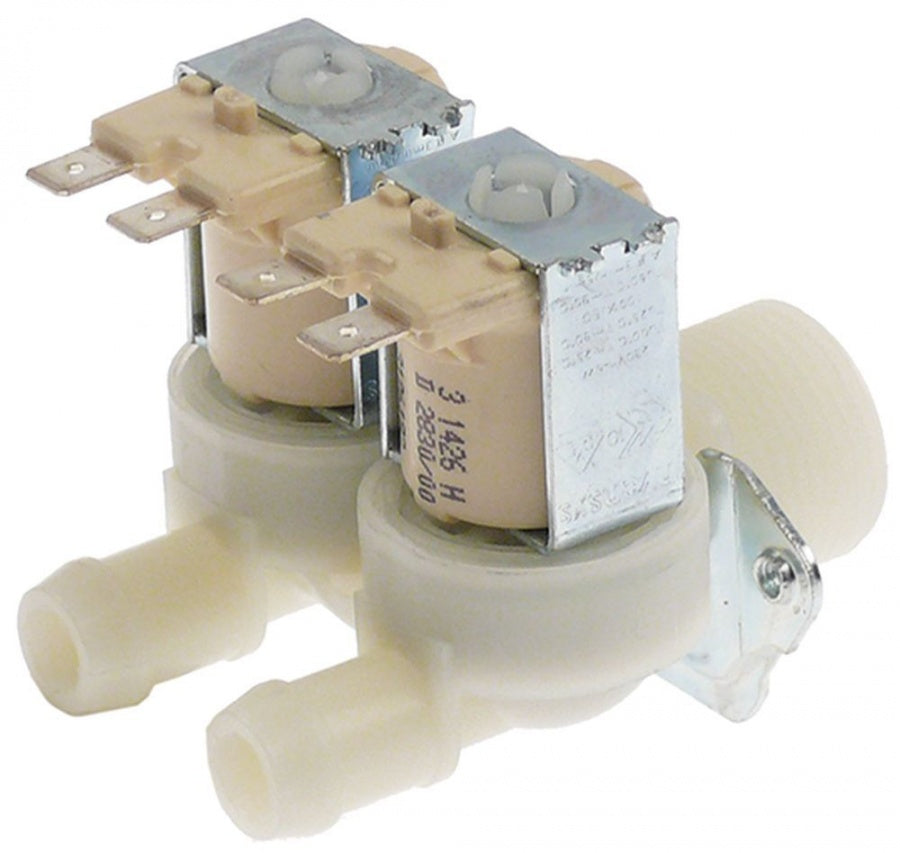 solenoid valve double straight 230V inlet 3/4" outlet 13,5mm DN10 EATON (INVENSYS)