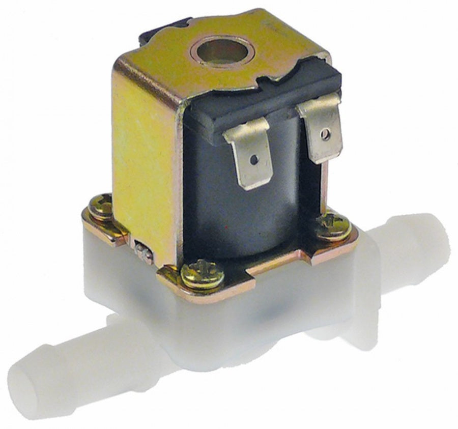 electrovalva simplu 2 căi 12VDC intrare 11mm ieșire 11mm potrivit pentru intrare
