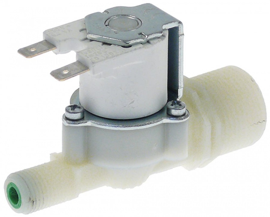 electrovalva simplu drept 230VAC intrare 3/4\ ieșire 13 intrare 10-12l/min T.max. 25°C"