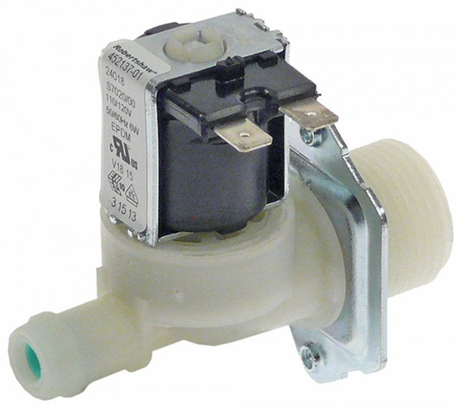 electrovalva simplu drept 110/120VAC intrare 3/4\ ieșire 13.5 T.max. 90°C ROBERTSHAW