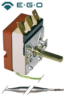 Termostat 30-85°C, contact 1CO, 16 A, senzor ø 6x92 mm, capilar 3150 mm - 375006