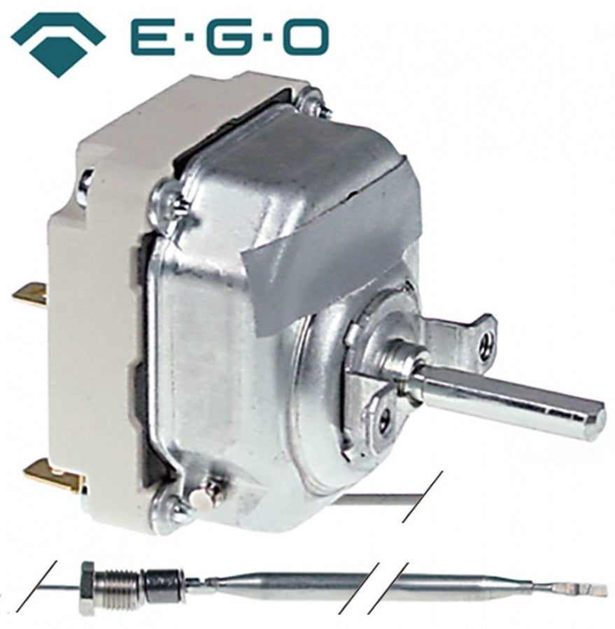 Termostat friteuza 95-180°C, 3 contacte 16 A, presetupa M9, bulb ø 6 x 133 mm, capilar 1780 mm, EGO 55.34035.800, 55.34035.080, 5534034150 - 375022