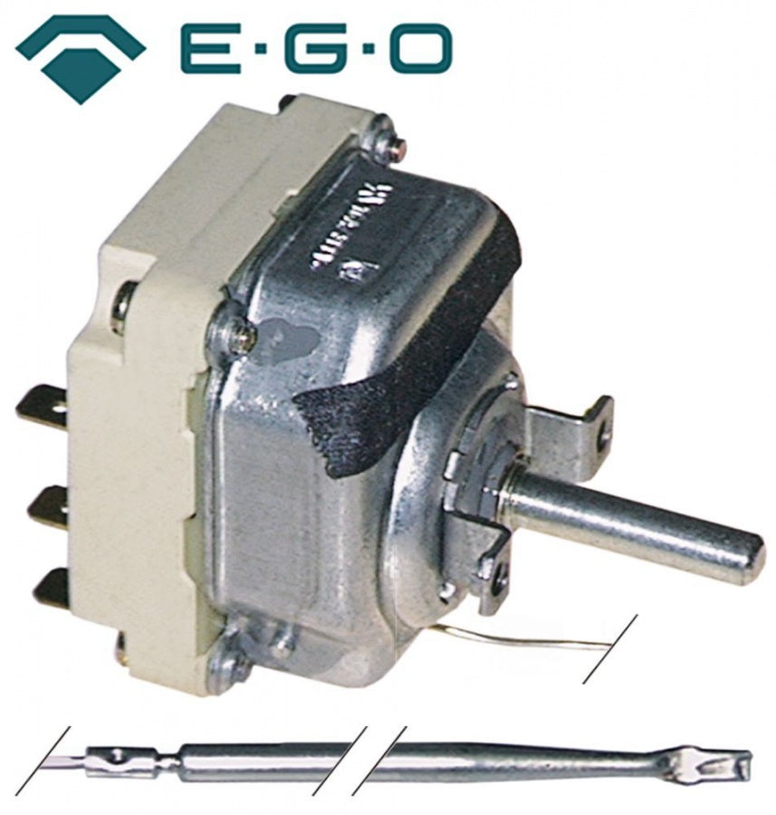 Termostat trifazic 50-470°C, 3 contacte 16 A, senzor ø 3,9 x 308 mm - 375027
