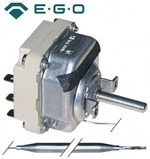 Termostat trifazic 50-300°C, cu 3 contacte 16 A, bulb ø 6 x 79 mm, capilar 1740 mm, EGO - 375038
