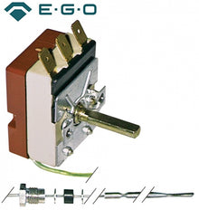 Termostat 50-250°C, contact 1CO, 16 A, bulb ø 3,1x160 mm, niplu M9 - 375041