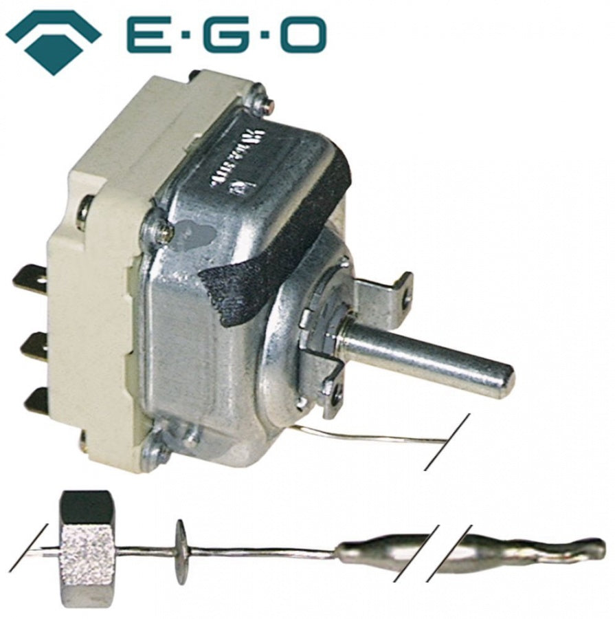 Termostat, 99 -180°C, 3 contacte, 16 A, dimensiuni bulb ø 7 x 175 mm, lungime capilar 880 mm - 375049