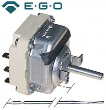 Termostat 60-185°C, max. 200°C, 3 contacte 16 A, bulb ø 3,1 x 235 mm, lungime capilar 1480 mm - 375050