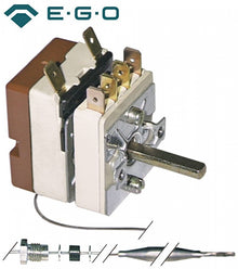 Termostat cu intrerupator 140-195°C, 1 contact, 16 A, bulb  ø 6 x 77 mm, lungime capilar 830 mm - 375052