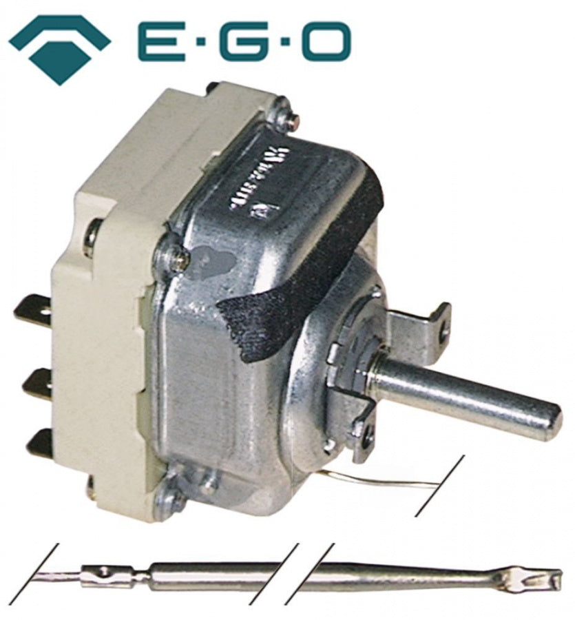 Termostat trifazic 50-300°C, cu 3 contacte 16 A, senzor ø 4 x 292 mm, capilar 1440 mm - 375056