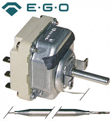 Termostat friteuza 95-185°C, 3 contacte, 16 A, bulb ø 6 x 117 mm, capilar 1480 mm, EGO - 375058