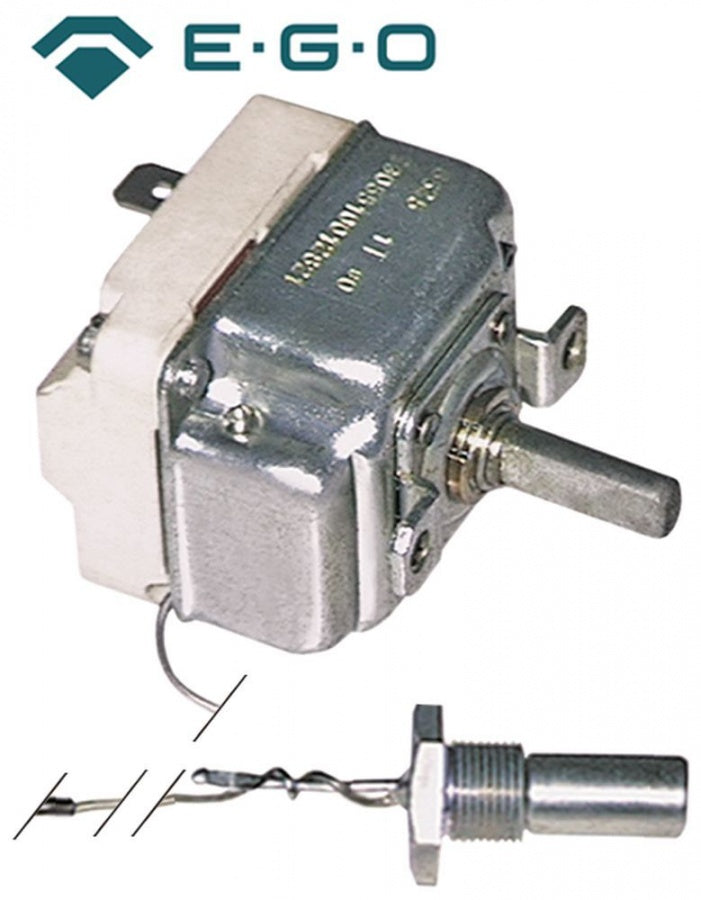 Termostat friteuza 70-170°C, 16 A, senzor ø 11 x 28 mm cu filet M14 x 1, capilar 900 mm - 375063