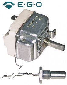 Termostat friteuza 70-170°C, 16 A, senzor ø 11 x 28 mm cu filet M14 x 1, capilar 900 mm - 375063