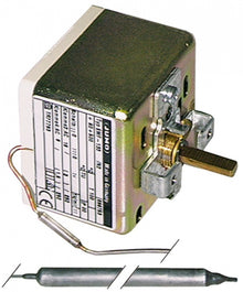 Termostat trifazic pizza 20-500°C, JUMO TYP EMF-133, contacte 3CO, 16A, senzor ø 8 x 155 mm - 375103