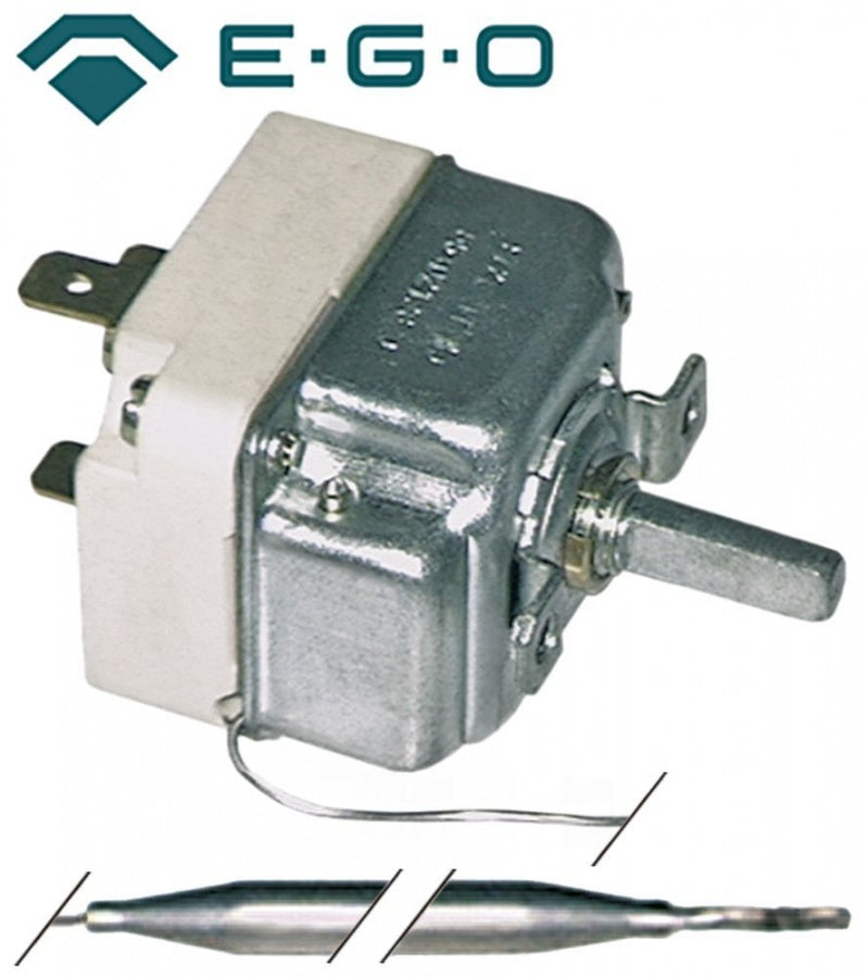 Termostat, temperatura maxima 90°C, gama temperatura 30-90°C, 1 contact, 16 A, senzor ø 6 mm, lungime senzor 173 mm - Cod 375135