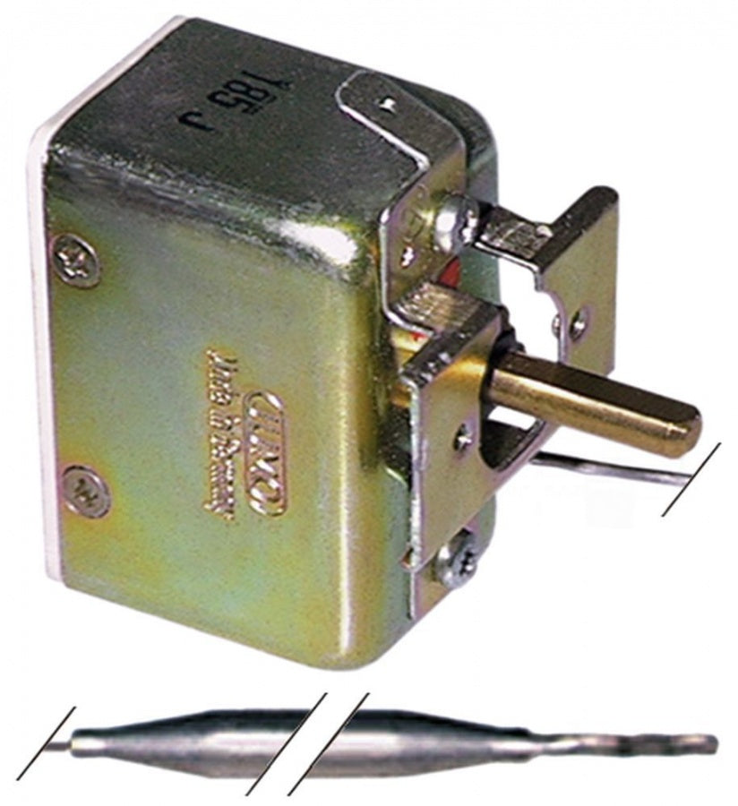 Termostat JUMO 50-300°C, contact 16 A, bulb ø  6 x 85 mm, capilar 1000 mm - 375141