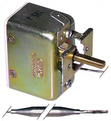 Termostat JUMO 50-300°C, contact 16 A, bulb ø  6 x 85 mm, capilar 1000 mm - 375141