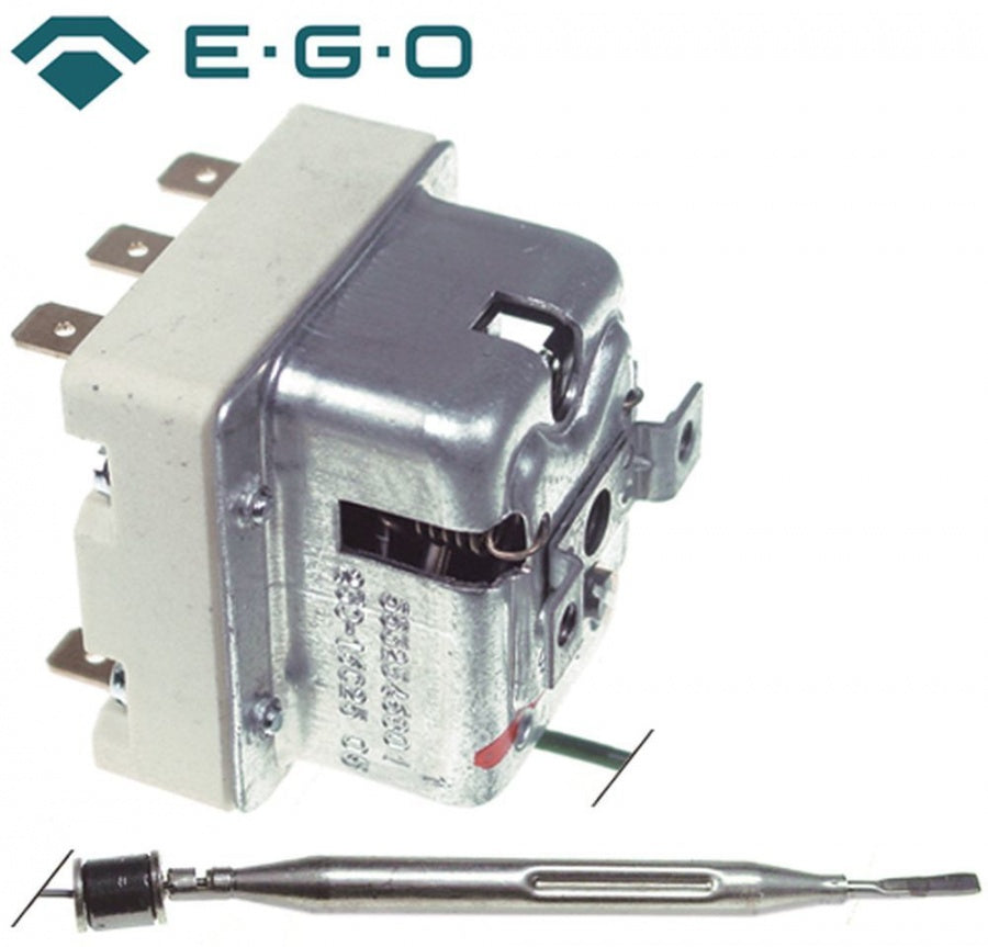 Termostat de siguranta 230°C, 3 contacte 20 A, senzor ø 6 x 89 mm, presetupa M9, lungime tub capilar 3000 mm - 375189