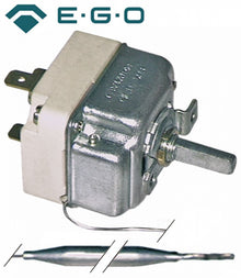 Termostat reglabil 30-85°C, contact 16 A, senzor ø 6 x 130 mm - 375211